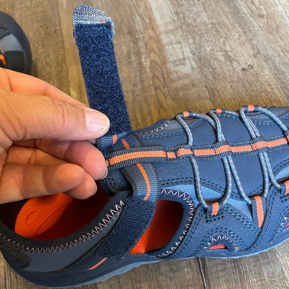 Merrell Kids Hydro 2 Navy Orange Sandal, Size 4M - Picture 8 of 11